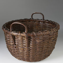 Rare Early Nantucket Double Handle Basket, circa 1860