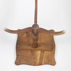 Nantucket Tiger Maple Tripod Candlestand, 18th Century