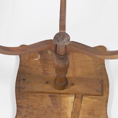 Nantucket Tiger Maple Tripod Candlestand, 18th Century