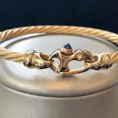 37-4419 Guy Beard Cable 14k Gold Cable Bracelet A IMG_2847