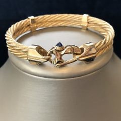 38-4419 Guy Beard 14k Double Cable Bracelet A IMG_2843