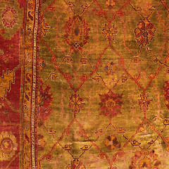 Vintage Oushak Hand Woven Carpet