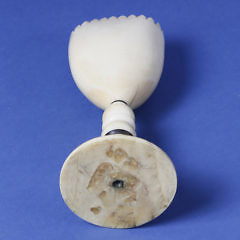 Whaler Made Sperm Whale Tooth Goblet, circa 1850