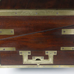 English Brass Bound Mahogany Traveling Desk Box, circa 1820