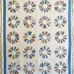 41100 Pair Dresden Plate Quilts A