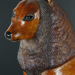 Ralph Buckwalter (American 1906-1990) Folk Art Carved Lion Cane