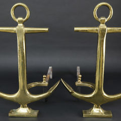 41193 Pair Brass Anchor Andirons A_MG_8349