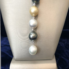 15mm – 12.5mm South Sea Pearl Lariat Necklace