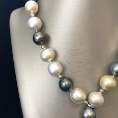 15mm – 12.5mm South Sea Pearl Lariat Necklace