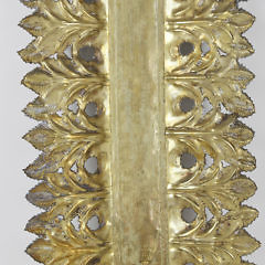 Pair of Signed Italian Cut and Engraved Candle Sconces