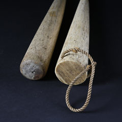 Two Whaler Made Whalebone Turned Fids, circa 1850