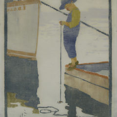 7-4850 Eliza Gardner Woodcut One the Dock B_MG_8483