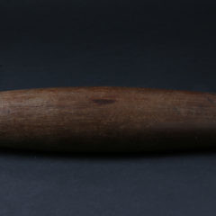 Whaler Made Whale Ivory and Wood Rolling Pin, circa 1850