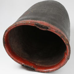 Boston Decorated Leather Fire Bucket, circa 1840
