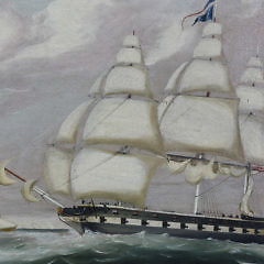 Oil on Canvas “Portrait of an American Frigate”