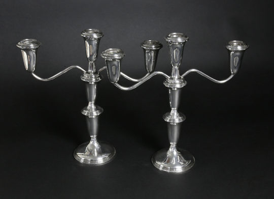 101 Pair Sterling Candelabra A_9775