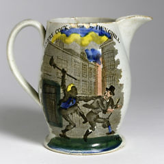 English Pearlware Jug, 19th Century