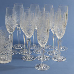 Set of 36 Crystal Glasses