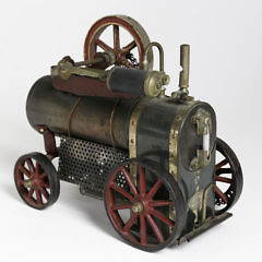 119-4900 German Steam Toy Tractor A_9761