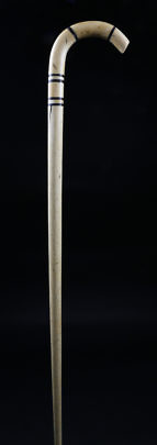 12-4854 Whale Ivory Cane with Baleen Spacers A_9533