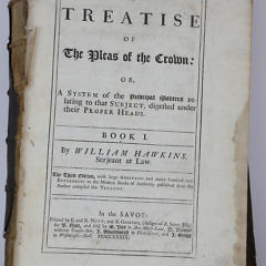 Book: “A Treatise of the Pleas of the Crown”