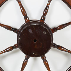 Mahogany Ship’s Wheel Purportedly Removed from the Charles W. Morgan