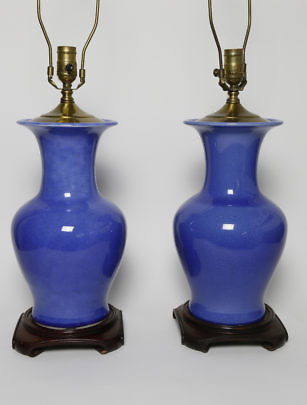 1518-54 Pair Cobalt Glaze Lamps A_MG_9136