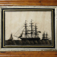 174-4817 Ship Monarch Reverse Painting Glass A_9833