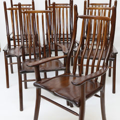 2-2404 Set 8 Stephen Swift Mahogany High Back Dining Chairs A_MG_0015