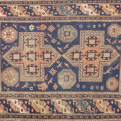 2254-955 Tribal Kazak Scatter Rug A