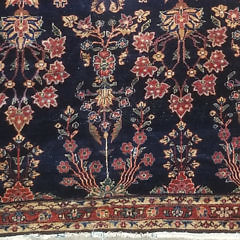 Antique Hand Knotted Lilihan Oriental Carpet