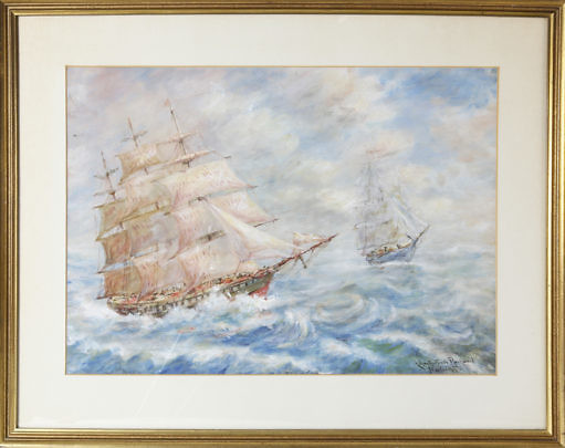 2310-955 Lillian Gertrude Smith Ships in High Seas A_9801