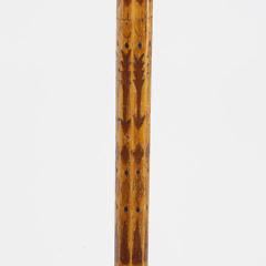 Stunning Folk Art Inlaid Walking Stick