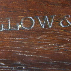 Gillow & Co. of London Ebonized Figured Mahogany Kidney Shaped Kneehole Desk, 19th Century