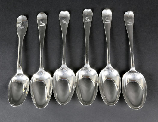 26-3104 Six Sterling Tablespoons A_9780