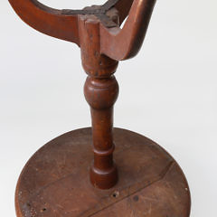 Nantucket Made Cherry Dish Top Candle Stand, late 18th Century