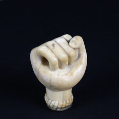 3-4854 Carved Whale Ivory Fist A_9529