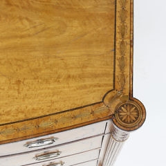 English Inlaid Satinwood Bow Front Server, circa 1820