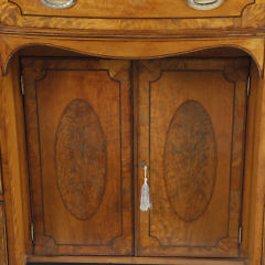 English Inlaid Satinwood Bow Front Server, circa 1820