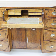 English Inlaid Satinwood Bow Front Server, circa 1820