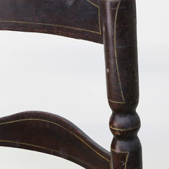 James Cary Nantucket Rush Seat Ladder Back Chair, late 18th Century