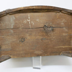 American Tiger Maple and Mahogany Bow Front Chest of Drawers, circa 1810