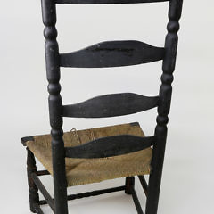 Nantucket Made Rush Seat Ladder Back Chair, late 18th Century