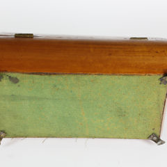Sarcophagus Satinwood Double Compartment Tea Caddy, 19th Century