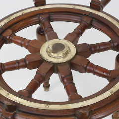 Ship’s Wheel Side Cocktail Table