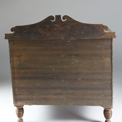 American Flame Birch Salesman’s Sample Chest of Drawers, circa 1825