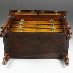 American Flame Birch Salesman’s Sample Chest of Drawers, circa 1825