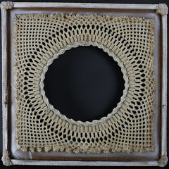 Finely Crafted Sailor Macramé Frame, 20th Century
