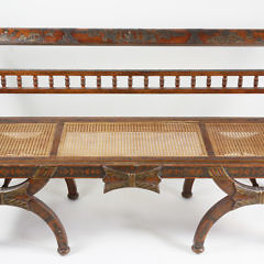 4-4852 Caned Chinoiserie Settee A MG_9194