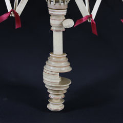 Whalebone and Whale Ivory Yarn Winding Swift Made by Captain William Hussey, 19th Century